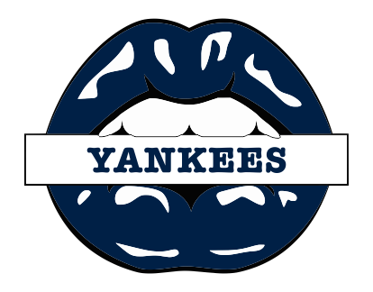 New York Yankees Lips Logo vinyl decal